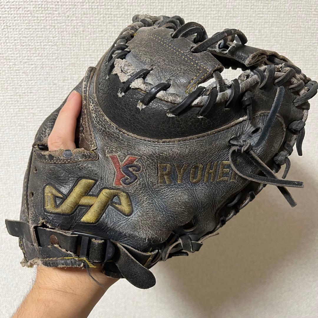 東京ヤクルトスワローズ 川本良平 実使用 支給 キャッチャーミット ハタケヤマ