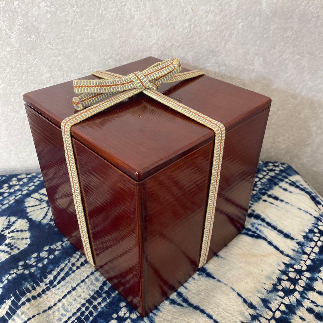 向陽　団扇蒔絵平棗　二重箱　茶道具