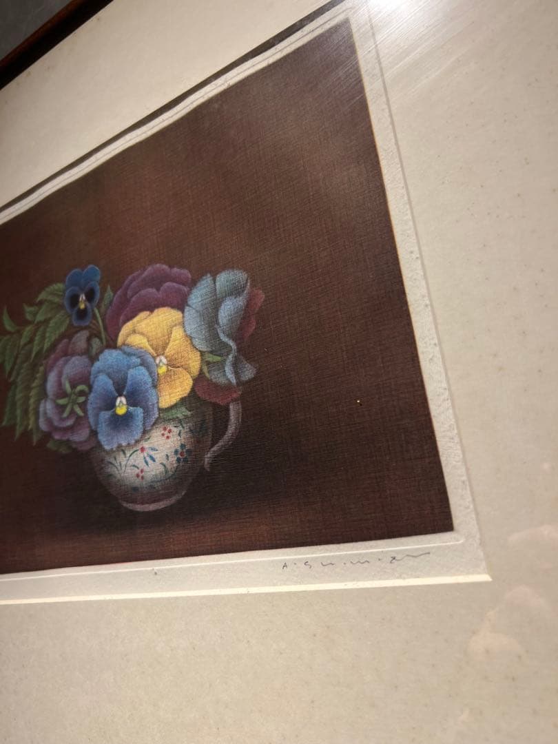 清水敦　【パンジー】　メゾチント　限定120