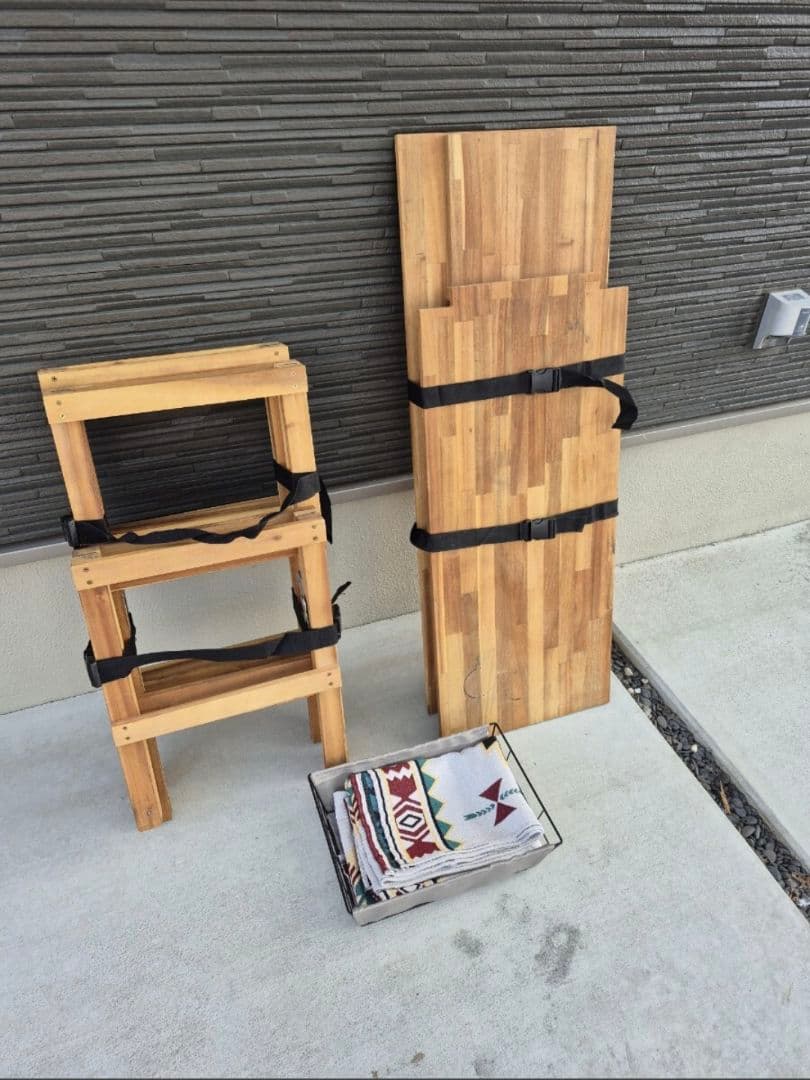 visonpeaksアカシアキッチンラック、フルセット キャンプ アウトドア