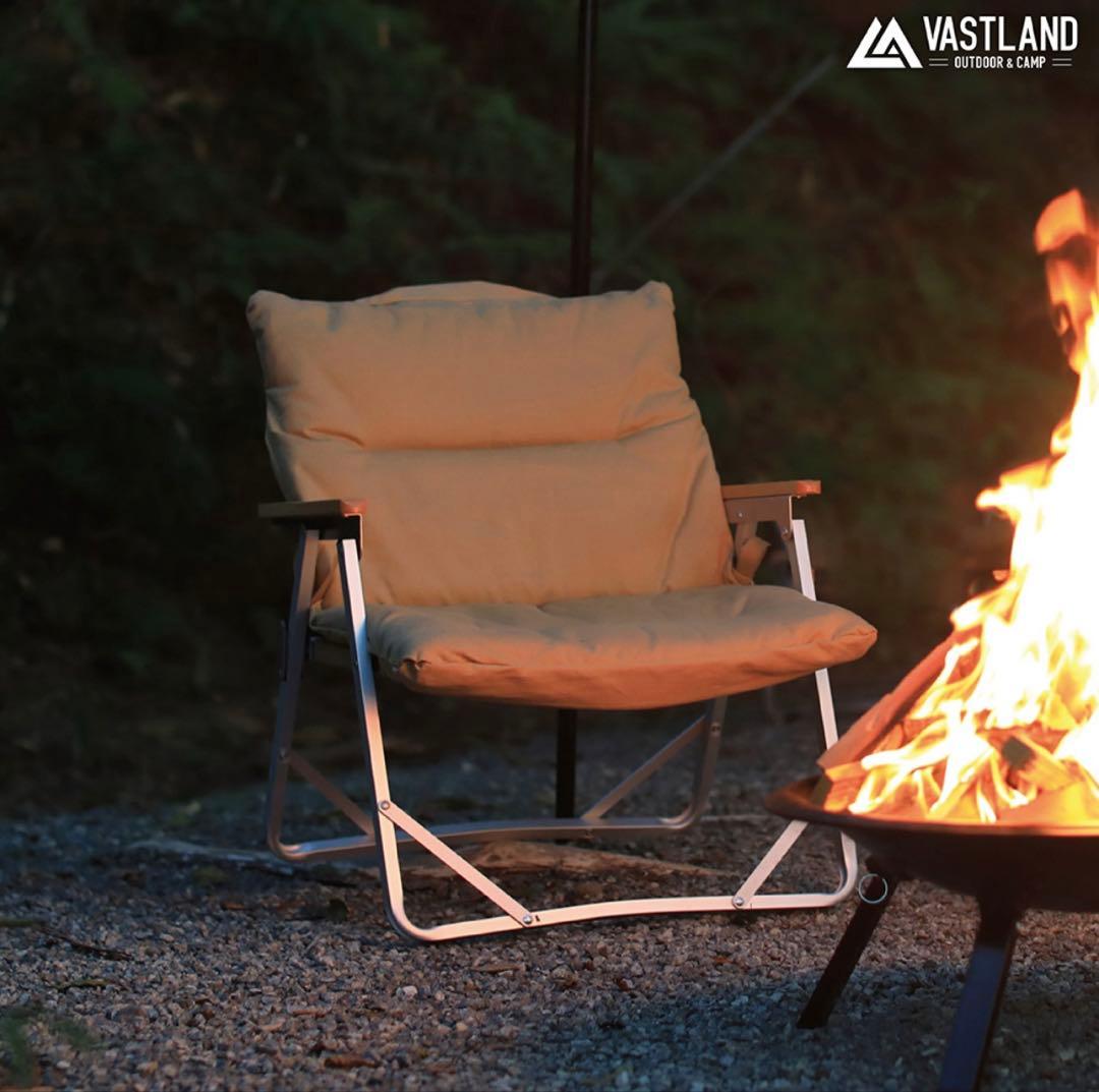 VASTLAND 折りたたみチェア 4脚セット 黒　ブラック