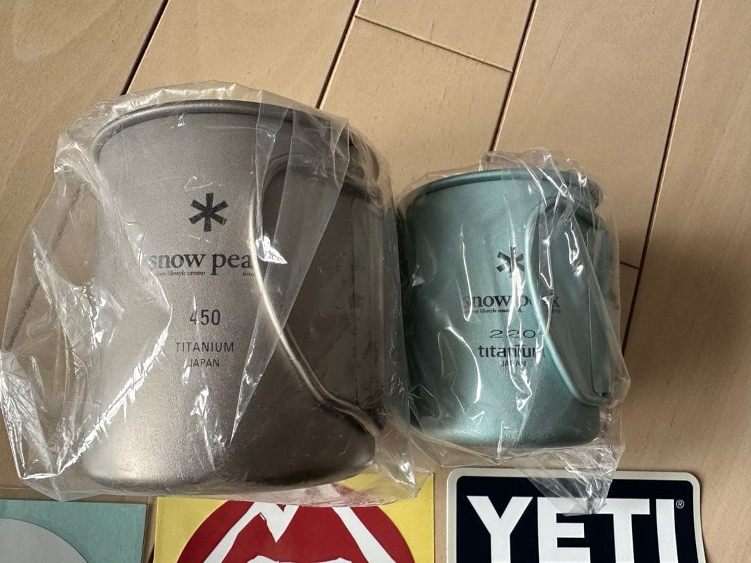 スノーピーク　シングル　チタンマグ　450&220