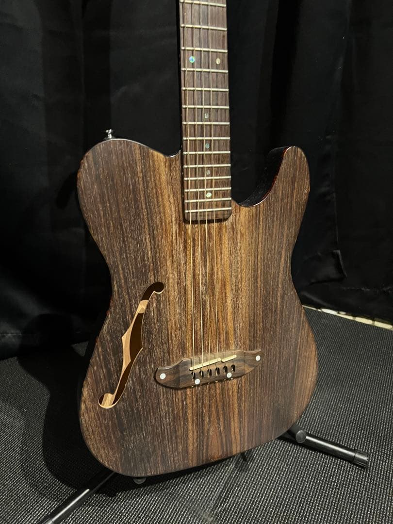 SCHECTER OL-FL ダークブラウン　プリアンプ付き