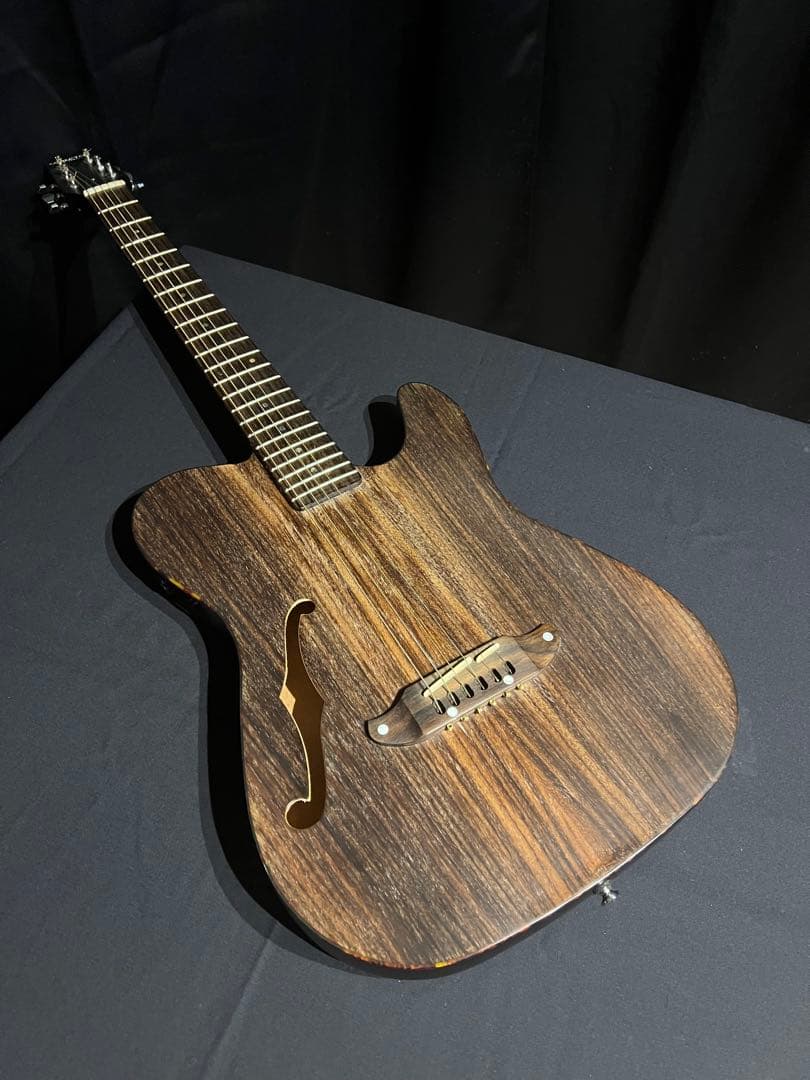 SCHECTER OL-FL ダークブラウン　プリアンプ付き