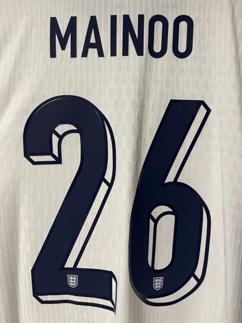 正規品　メイヌー　イングランド　ユニフォーム　オーセンティック　ユーロ2024