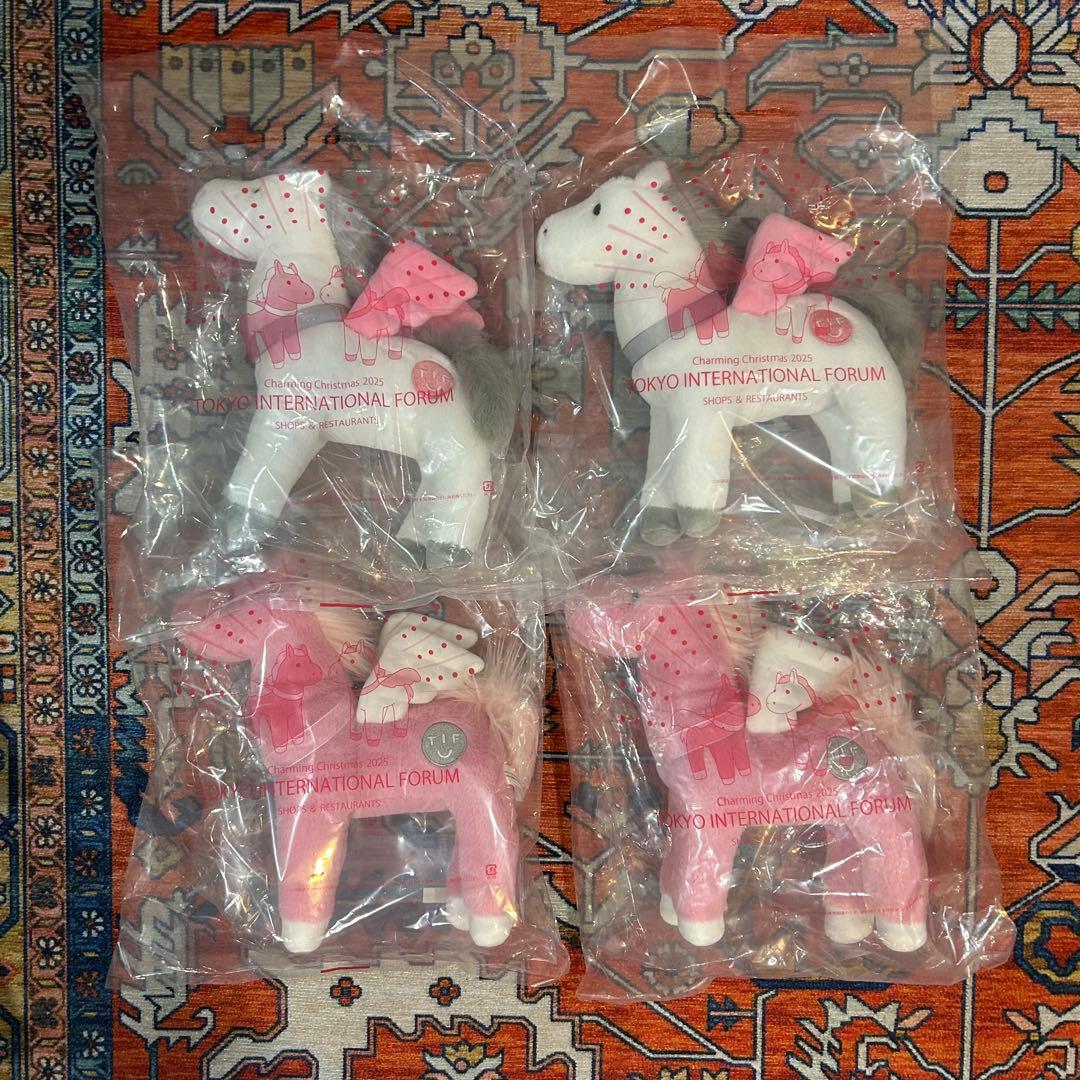 国際フォーラム　ぬいぐるみ　干支　午　ユニコーン　2色　4体セット