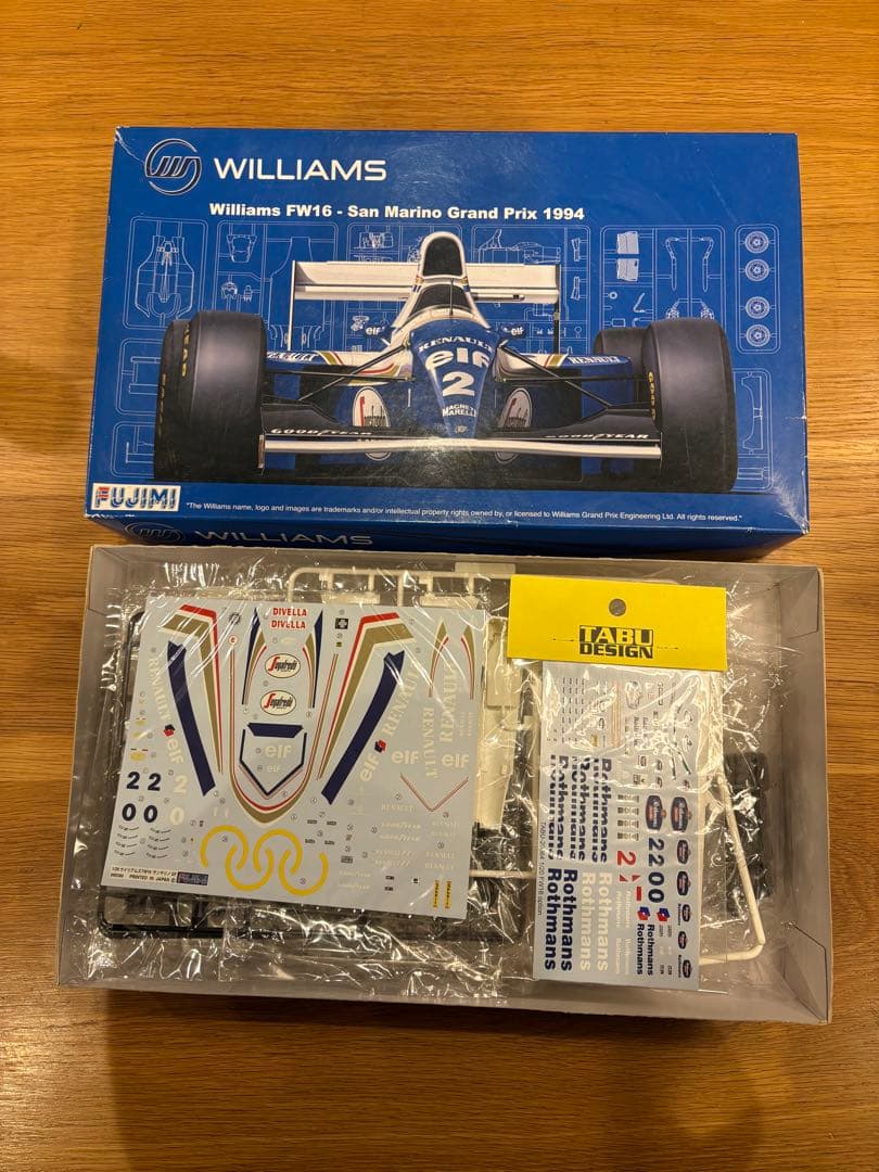 フジミ　ウィリアムズFW16 1/20 サンマリノGP ロスマンズデカール付