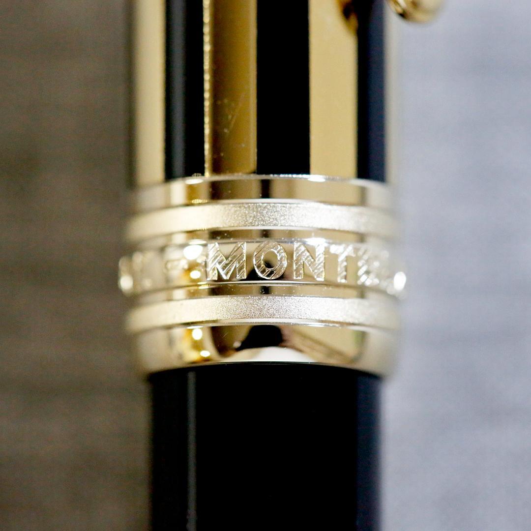 【レア美品 送料込み】モンブラン ボールぺン ソリテール ブラック＆ゴールド