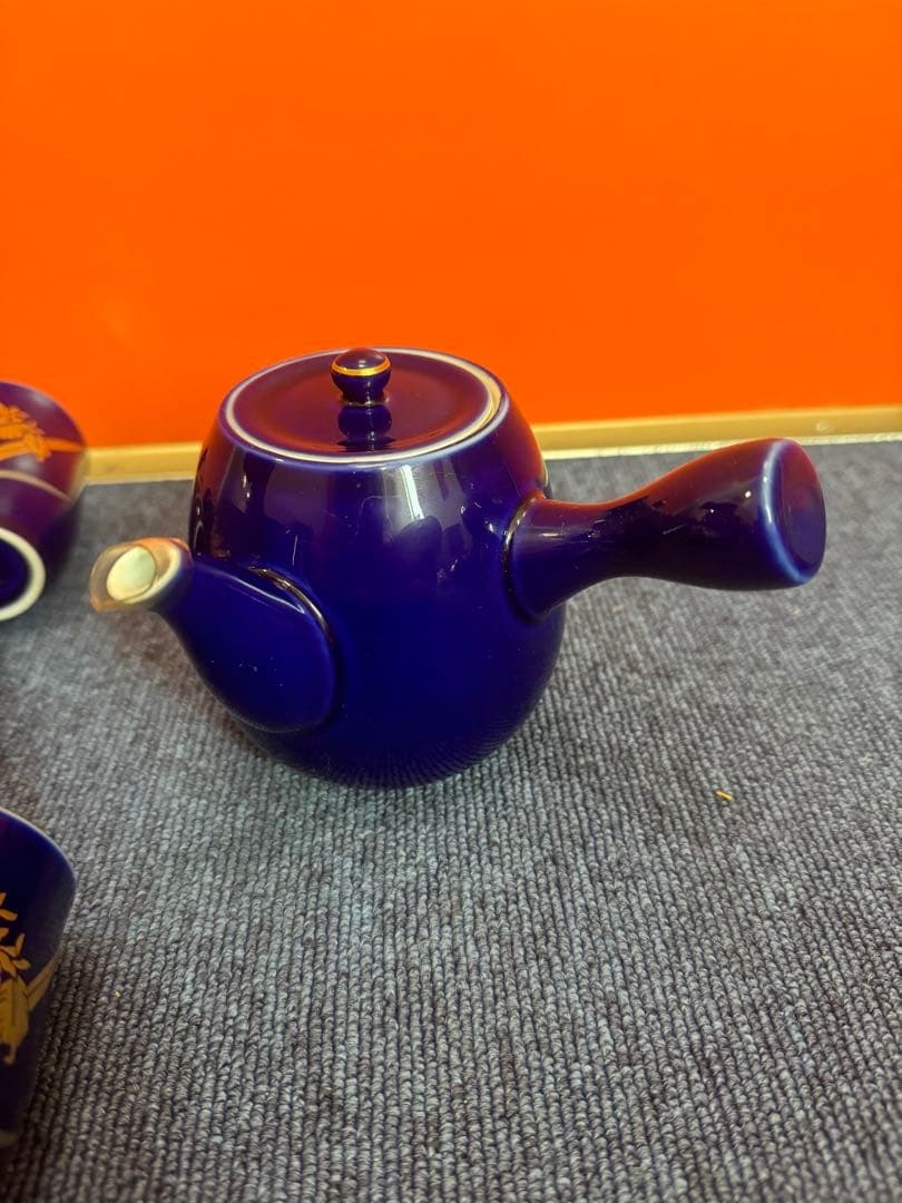 1971 深川製磁　金彩　茶器セット　急須1客　湯呑5客