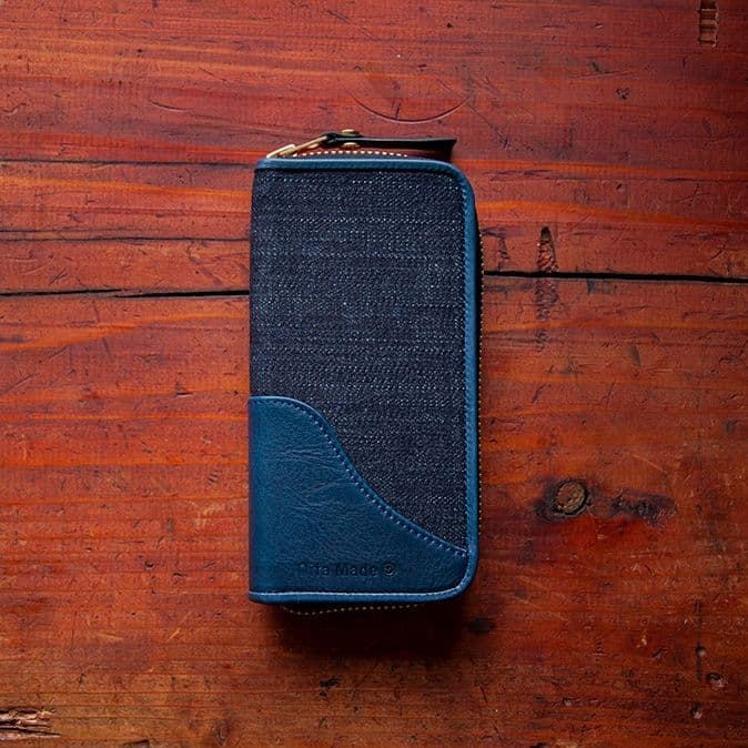 Oita Made キリカブジーンズさんのペンケース ジャパンブルー３本差し