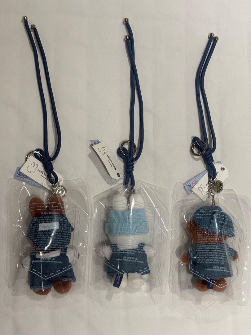 ミッフィー ソウル デニム キーリング 3種セット 韓国限定 miffy 聖水
