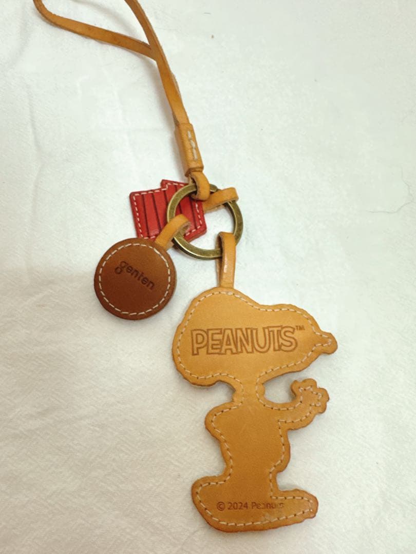 genten PEANUT スヌーピー ダンス レザー チャーム