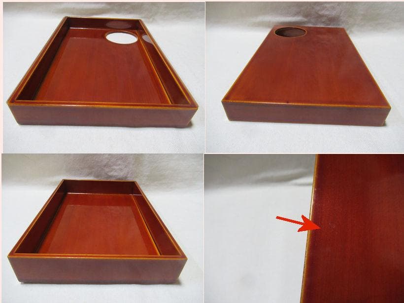 茶道具　春慶塗茶箱　中の道具皆揃い