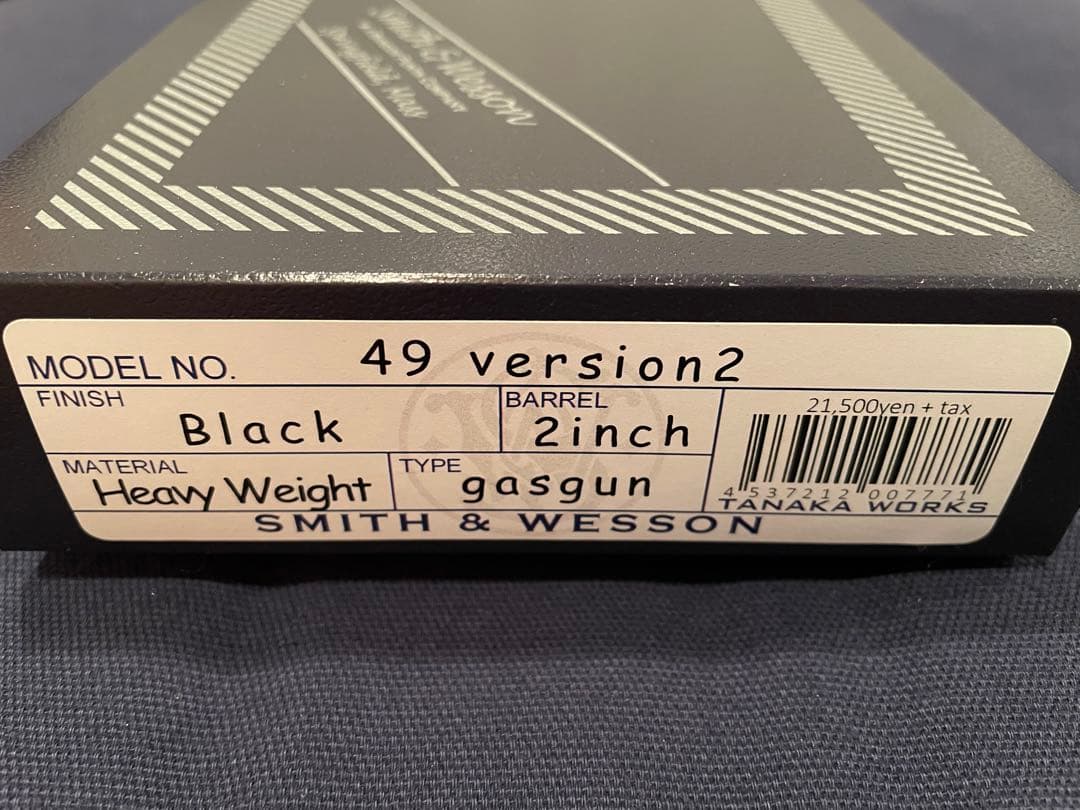 タナカワークス S&W m49 ver.2 2inch HW Black