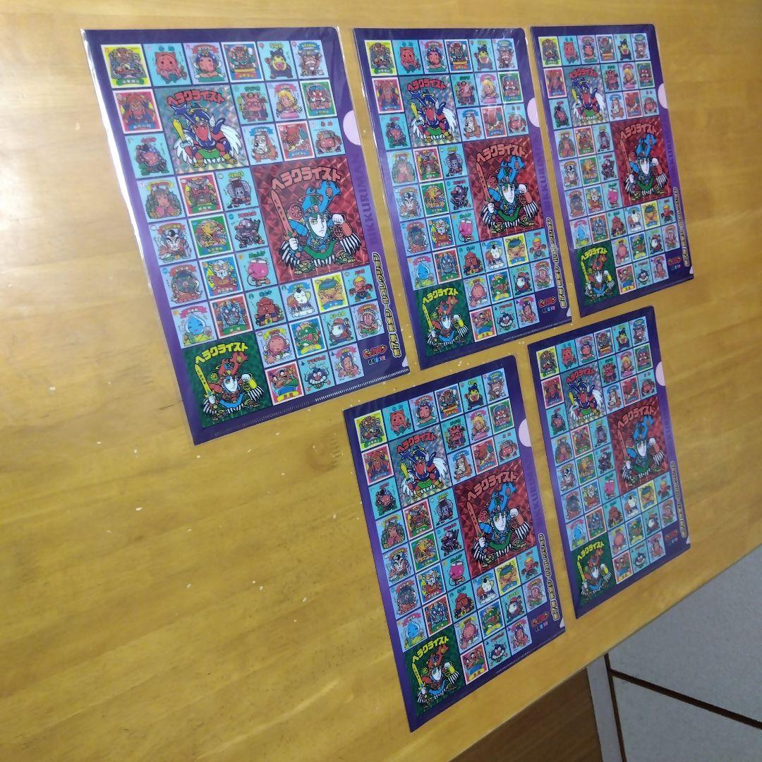 ビックリマン✕ ローソン 　Ａ−４クリアファイル まとめ売り ５種、２６枚