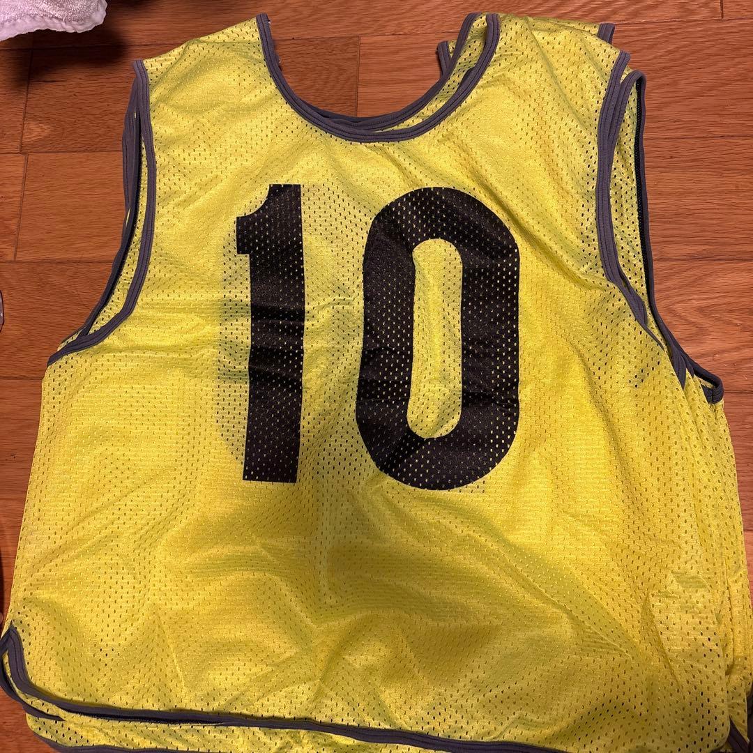 サッカー ビブス 1〜10キーパー用緑