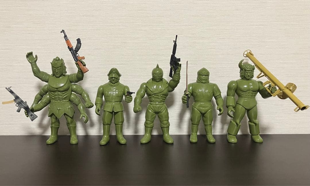 ファイブスタートイキン肉マンソルジャーブロッケンJrアシュラマンキンケシキン消し