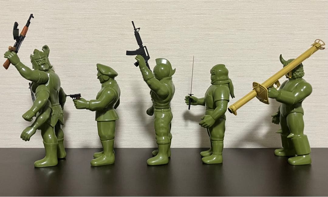 ファイブスタートイキン肉マンソルジャーブロッケンJrアシュラマンキンケシキン消し