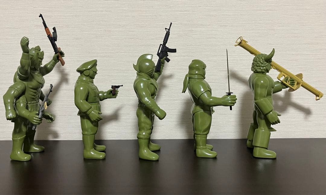 ファイブスタートイキン肉マンソルジャーブロッケンJrアシュラマンキンケシキン消し