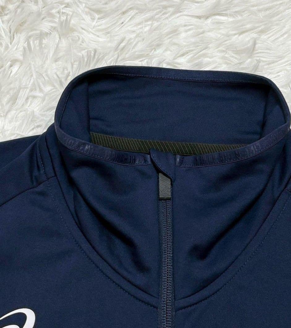 ASICS ジャージ上下セット Lサイズ ネイビー