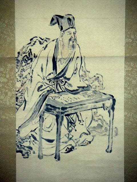 ♥掛軸　平野 華僊　人物画　掛け軸　骨董品