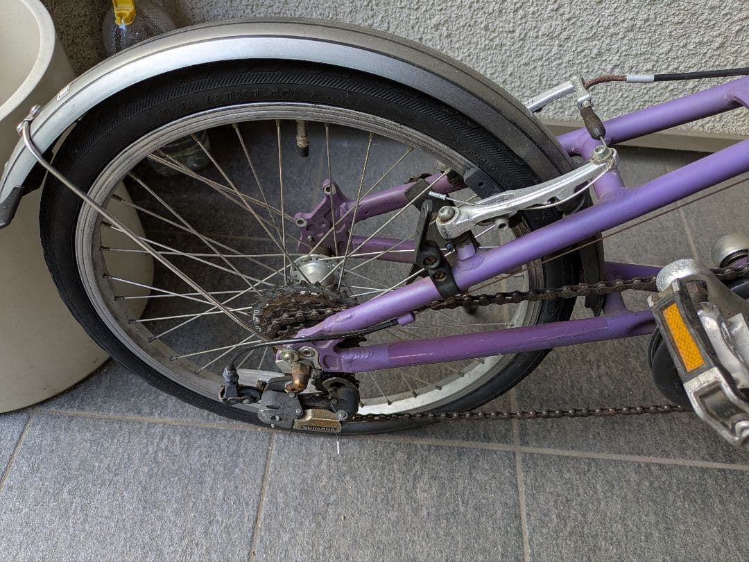 【引取向】ルイガノ LOUIS GARNEAU　ミニベロ　パープル