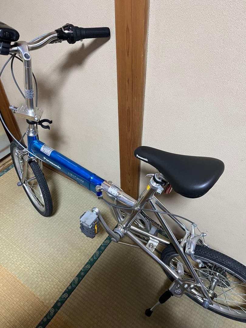 Panasonic LIGHT WING折りたたみ自転車 青