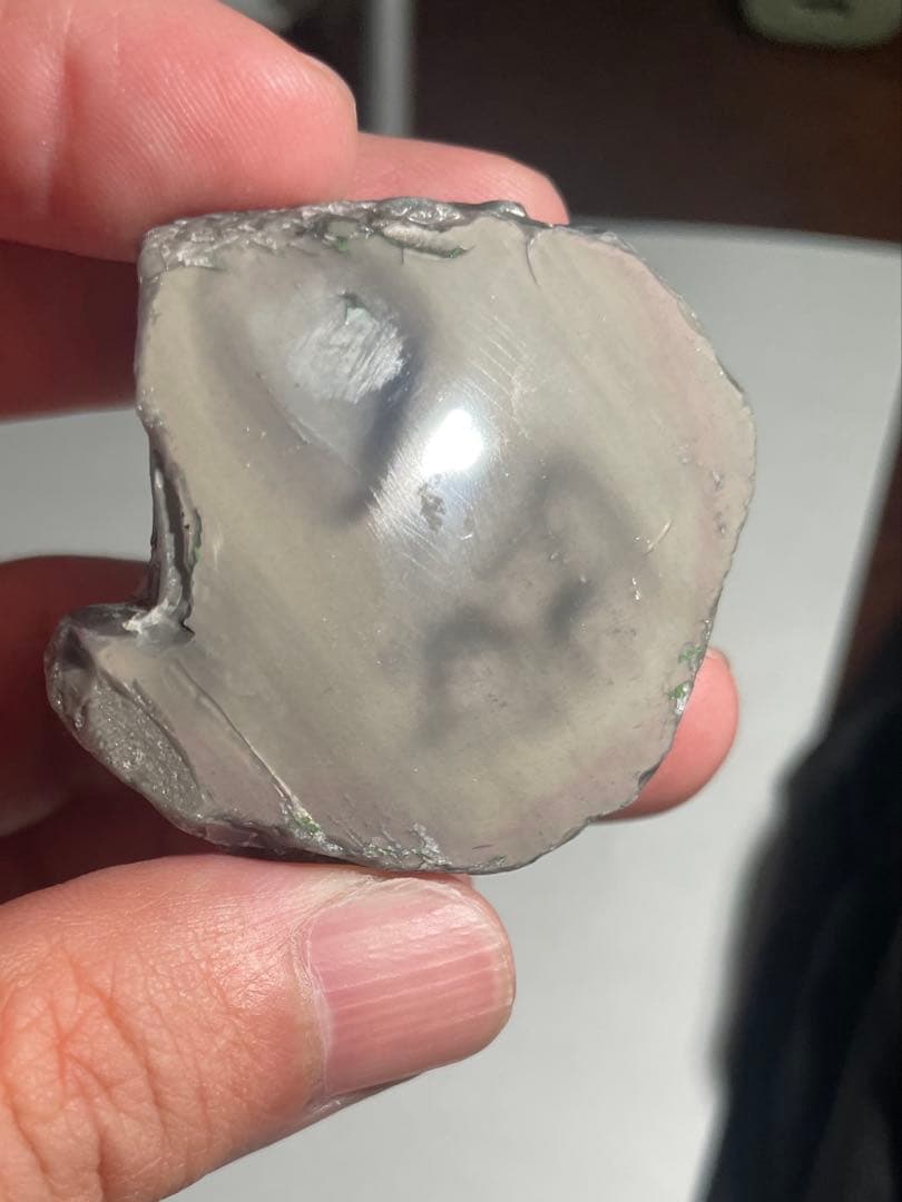 研磨品　十勝石玲瓏セット　①イエローグリーンベース　②淡水色