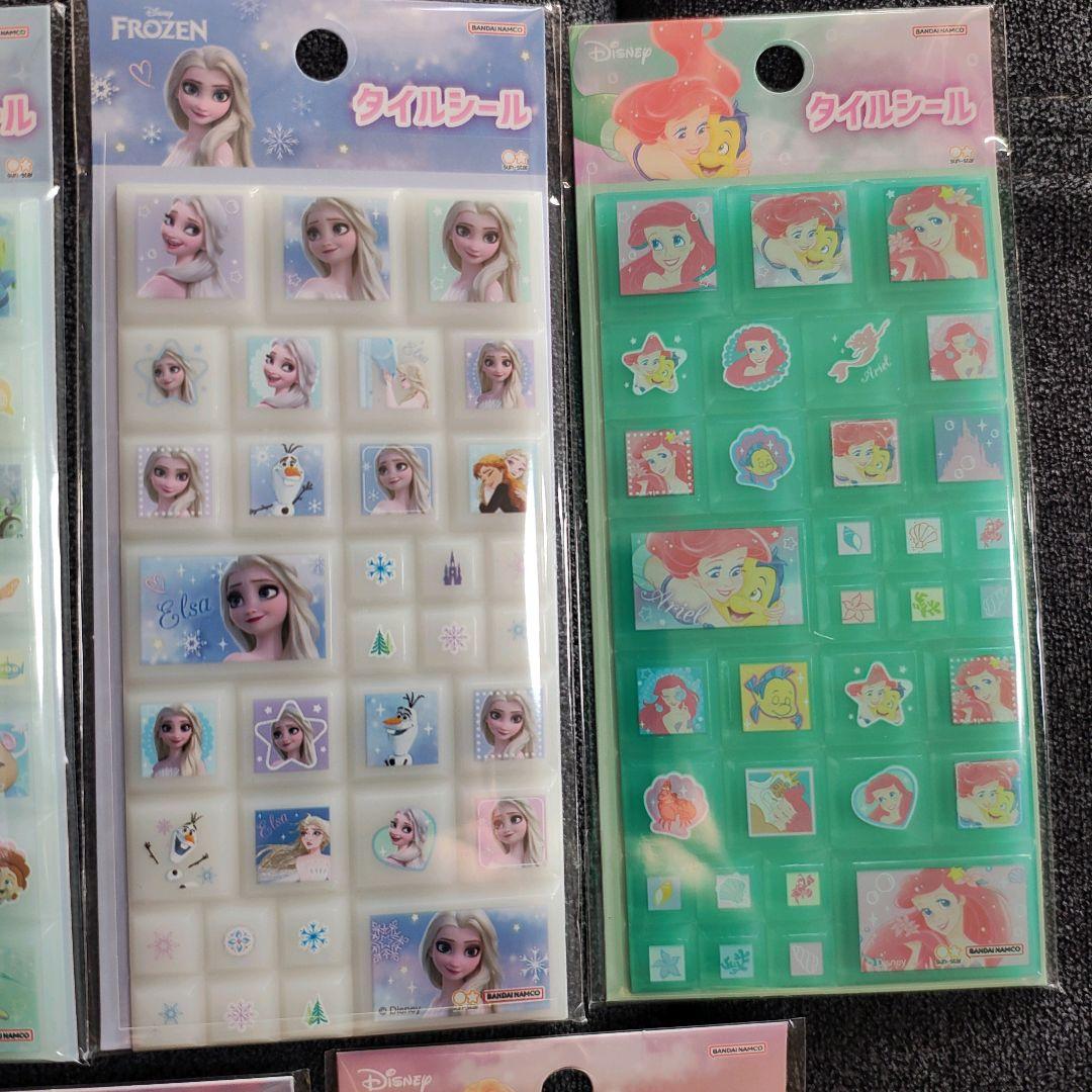 9枚まとめ売り！タイルシール たまごっち てんしっち ディズニー シール交換