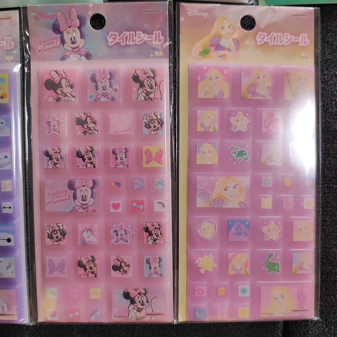 9枚まとめ売り！タイルシール たまごっち てんしっち ディズニー シール交換