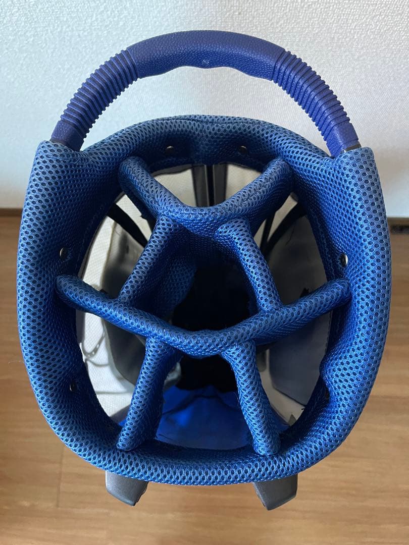 シェルボ CHERVO スタンドキャディバッグ 軽量 ホワイト×ブルー