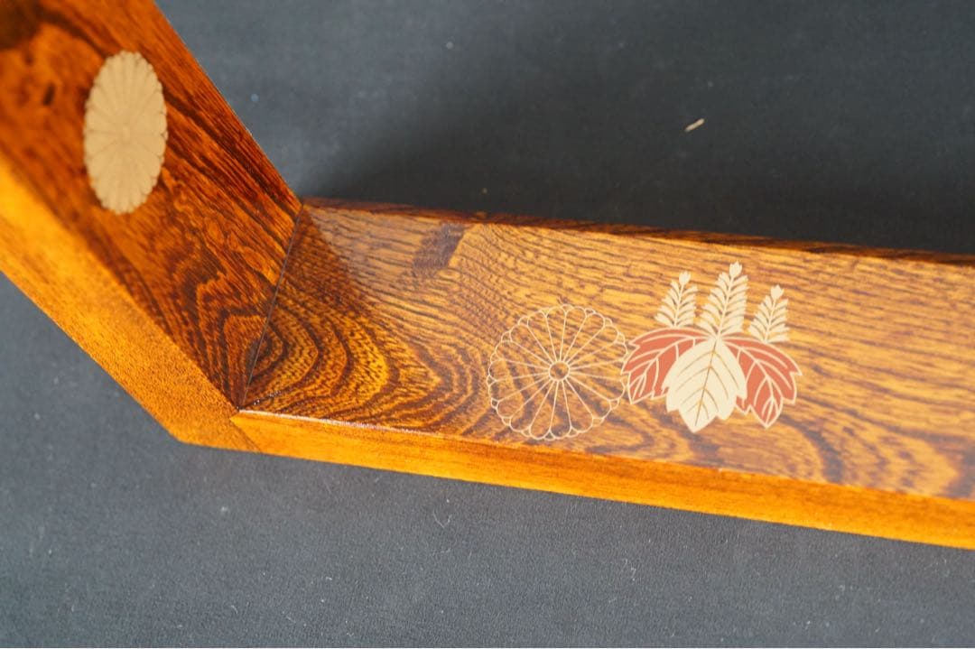 中村宗悦 高台寺蒔絵 天然木 炉縁 共箱 木製漆器