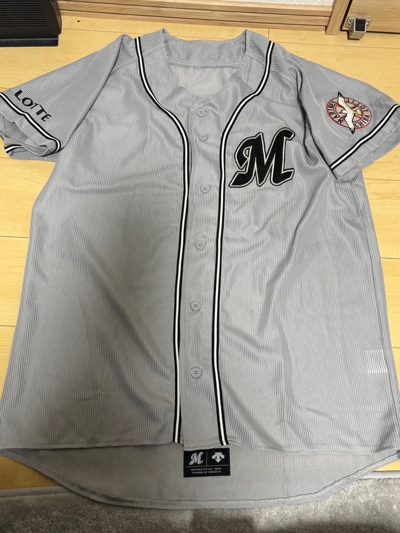 千葉ロッテマリーンズ ユニフォーム 無地 ネオクラシック 復刻 L ビジター