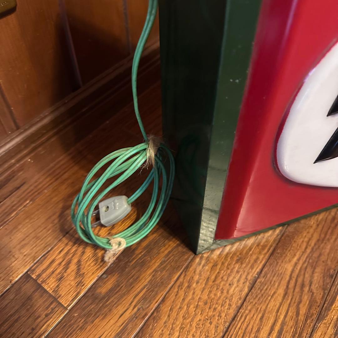 昭和レトロ　電飾看板　当時物　点滅式　珍しいです　タバコ吊り下げ看板　両面