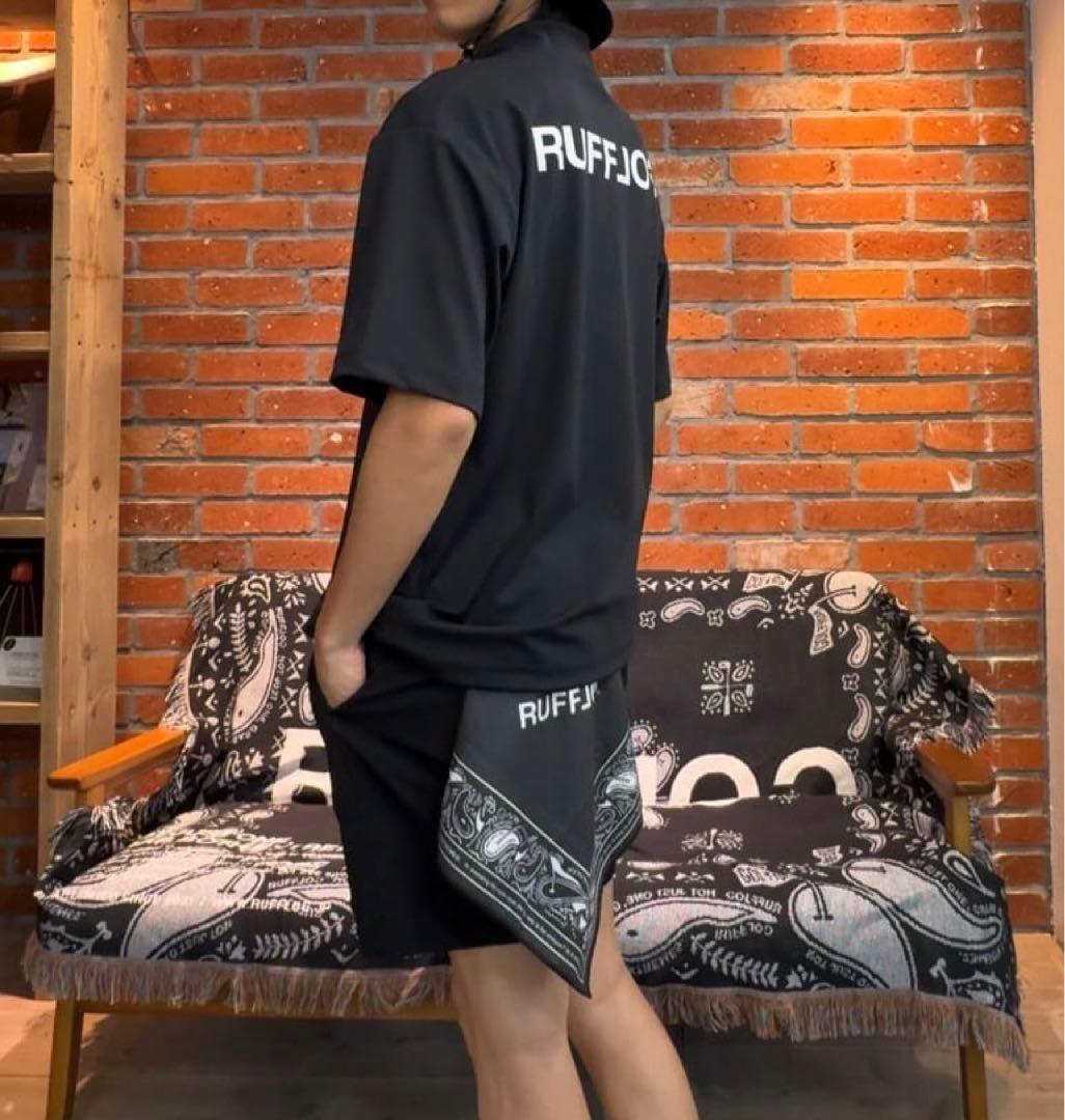 RUFFLOG モックネック　シャツと　ハーフパンツ　セットアップ　サイズL