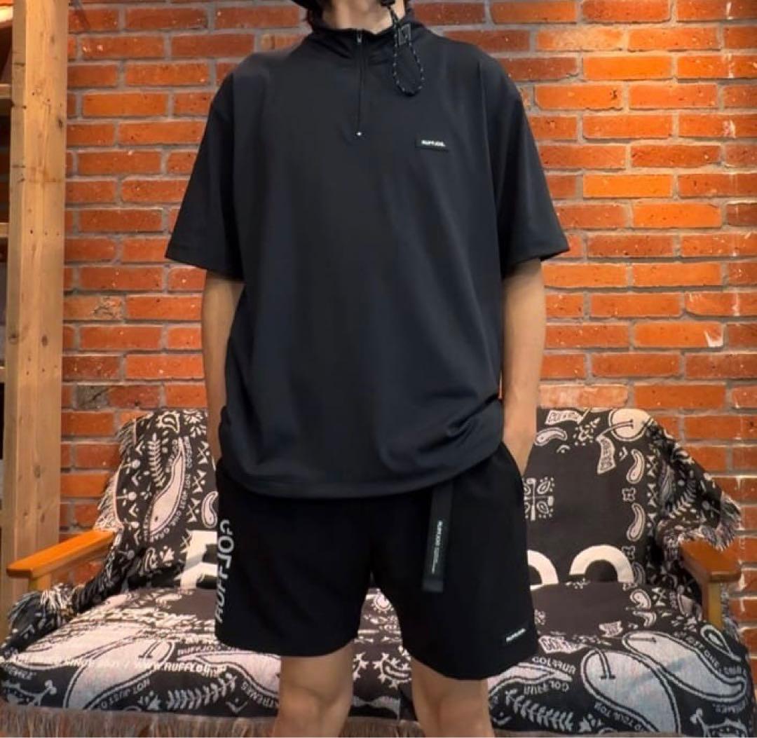 RUFFLOG モックネック　シャツと　ハーフパンツ　セットアップ　サイズL