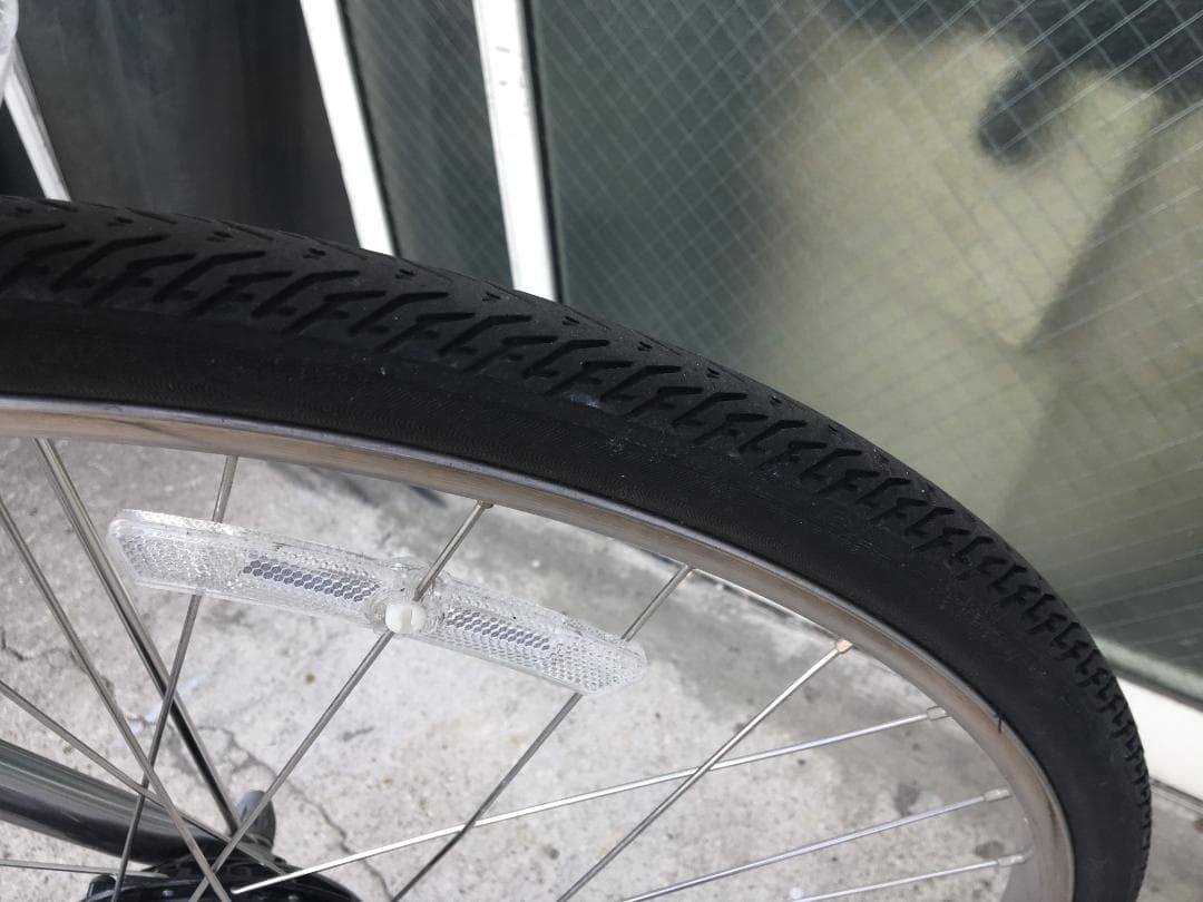 地域限定送料無料　アルベルト　5段変速　27インチ　シルバー　神戸　電動自転車