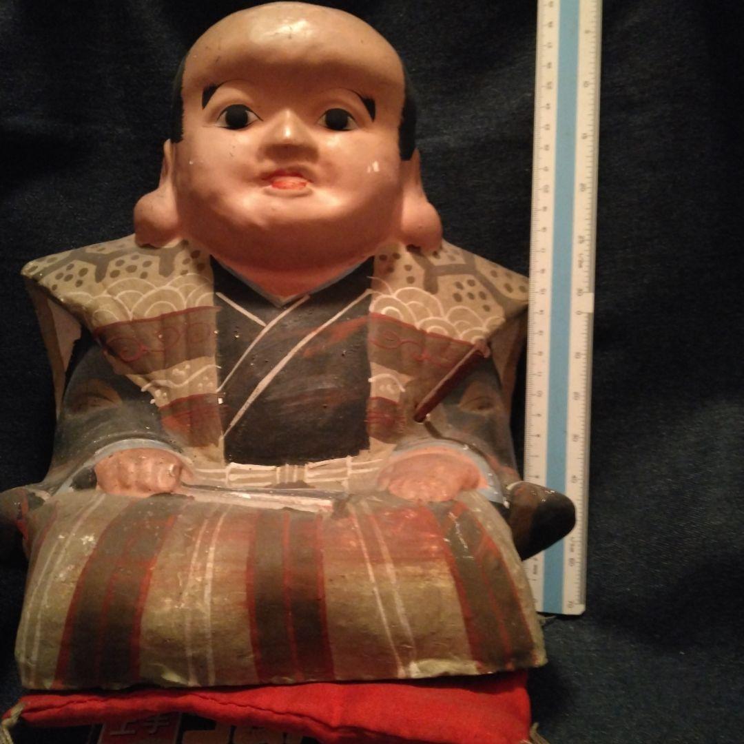 古い　福助さん　置物　骨董　大きな　開運　縁起物