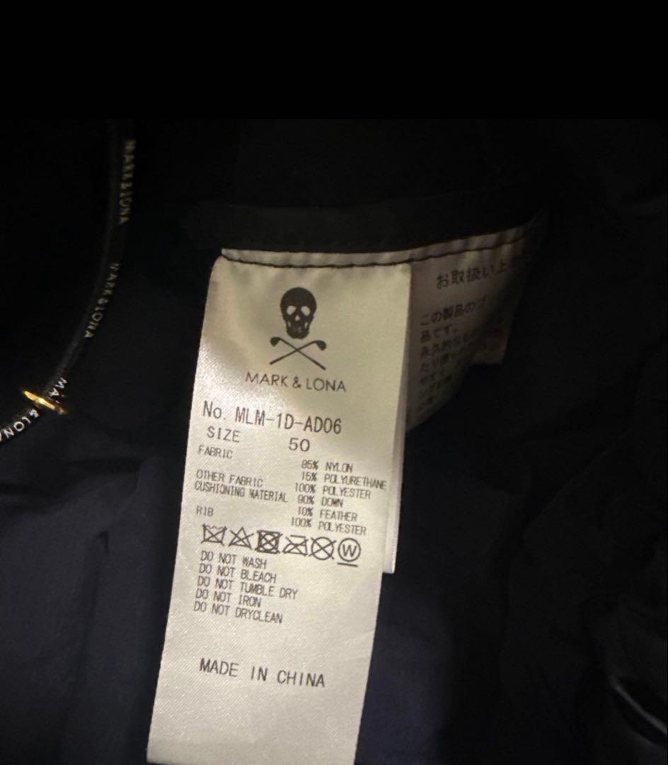 MARK&LONA ダウンジャケット 黒 ゴルフ