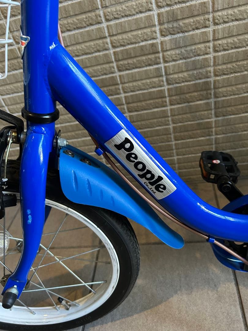 美品☆Peopleケッターサイクル16インチ子供用自転車サファイアブルー