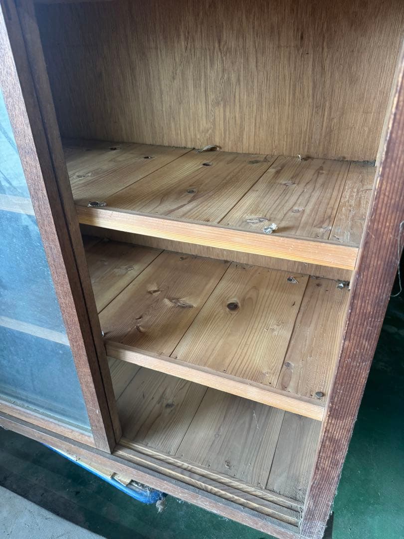 昭和レトロ 二段商品棚 ショーケース 引き取り限定