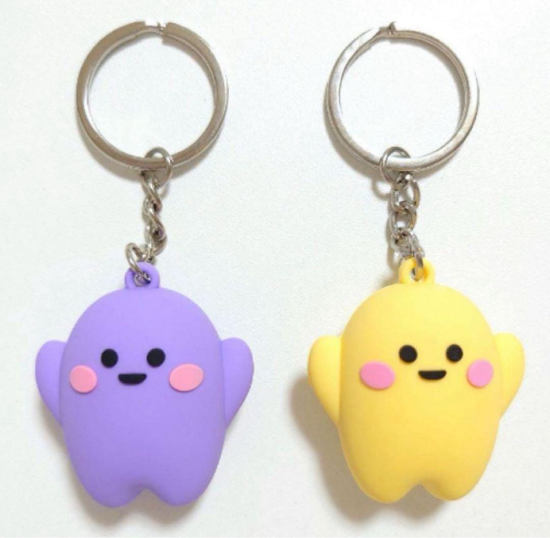 万博 新品 サーキュラー キーホルダー黄 紫 セット ドイツ館 スタンプ付き