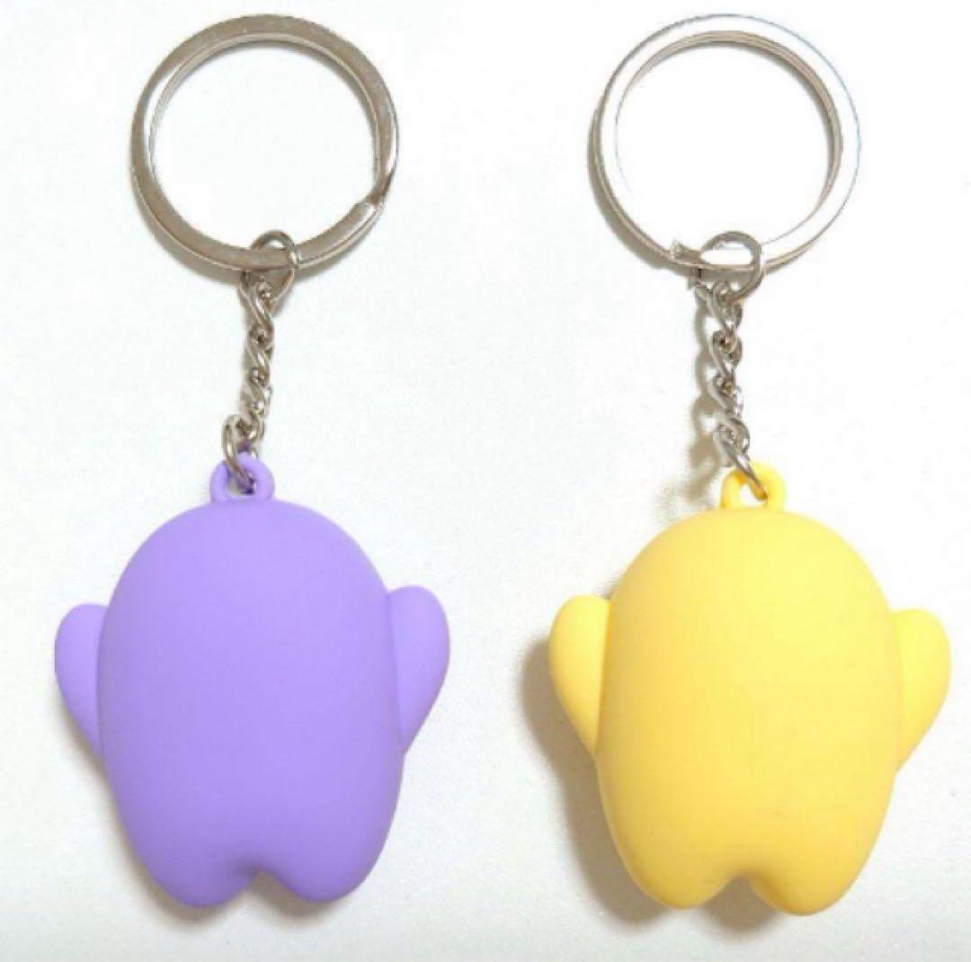 万博 新品 サーキュラー キーホルダー黄 紫 セット ドイツ館 スタンプ付き