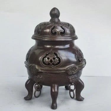 五足帝王炉 薫香炉 装飾品 工芸品美術品 置物