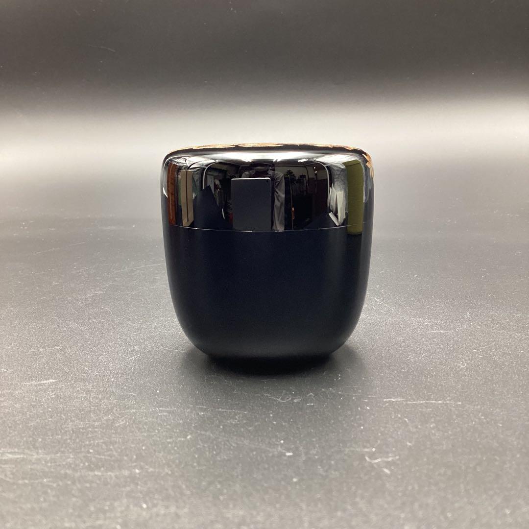 大棗内梨地　花扇蒔絵　鵬雲斉書付　吉田華正作 二重箱入