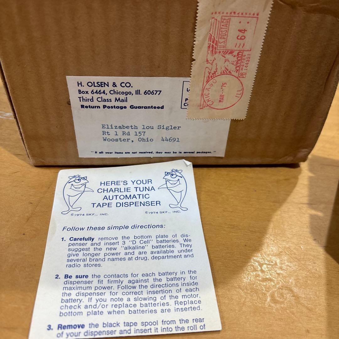 チャーリーツナ　アメリカン雑貨　 自動テープカッター