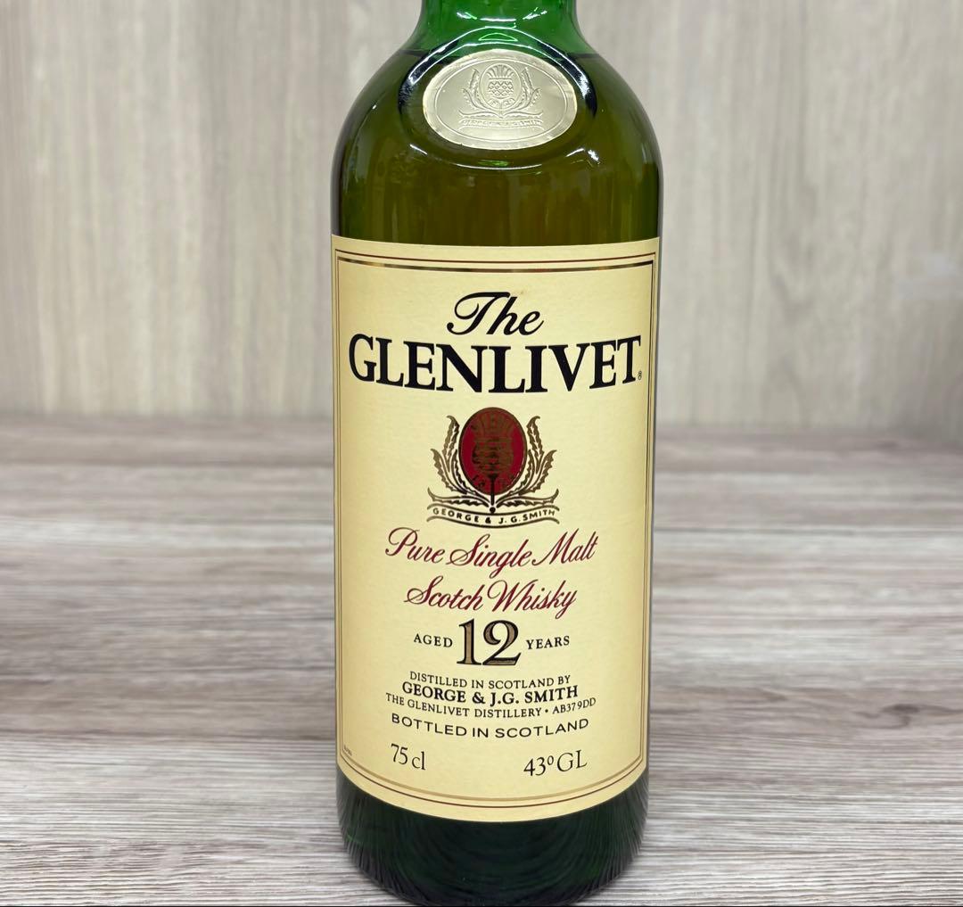 未開封 グレンリベット 12年 ピュア・シングルモルト 43度