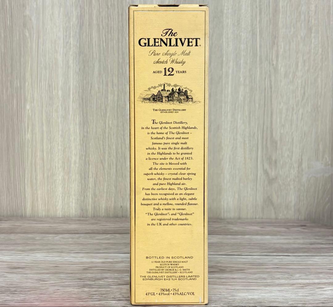 未開封 グレンリベット 12年 ピュア・シングルモルト 43度