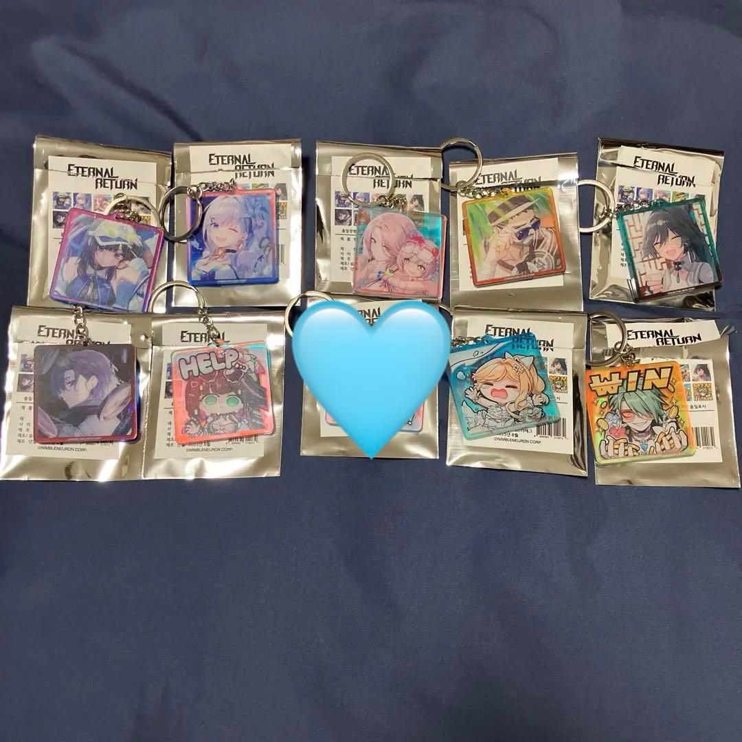 S8 スプラッシュ　アクリルキーリング　10種セット