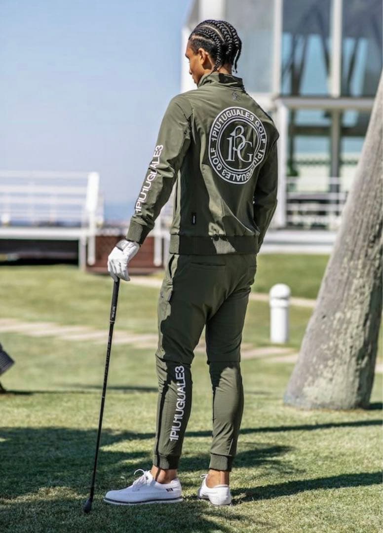 1PIU1UGUALE3 GOLF カーキジャケット　V L